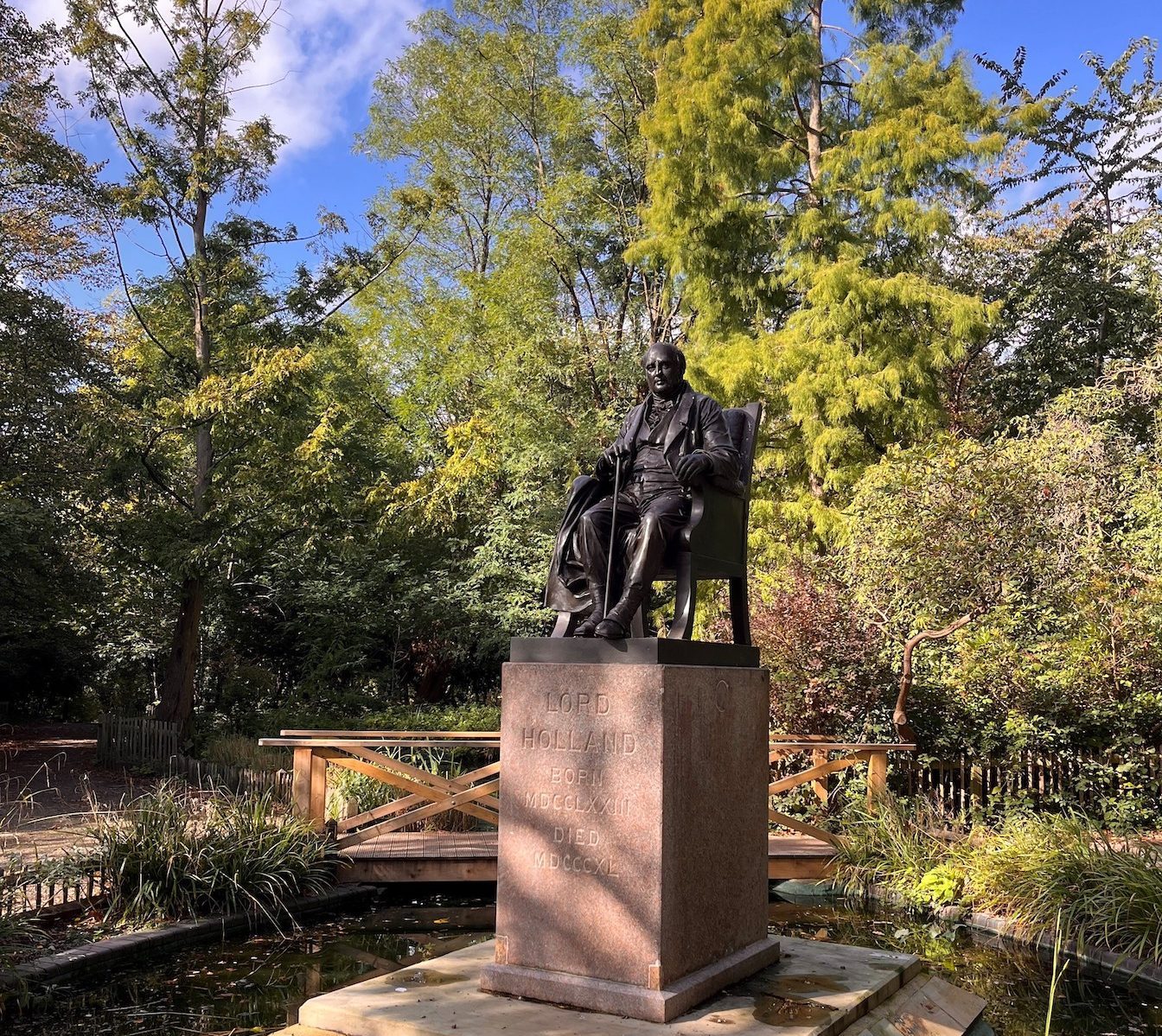 Statue in Holland Park